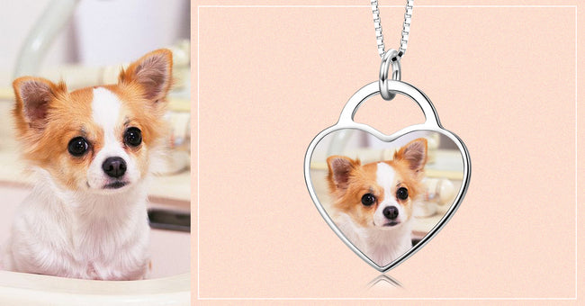 Personalised photo Necklace & Picture Jewellery in s925 Sterling Silver