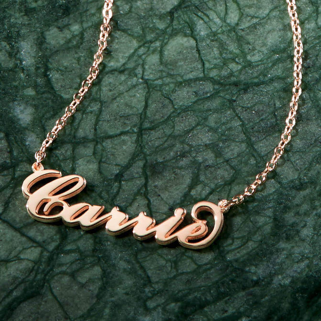 18K Gold Plated Personalized Name Copper Necklace