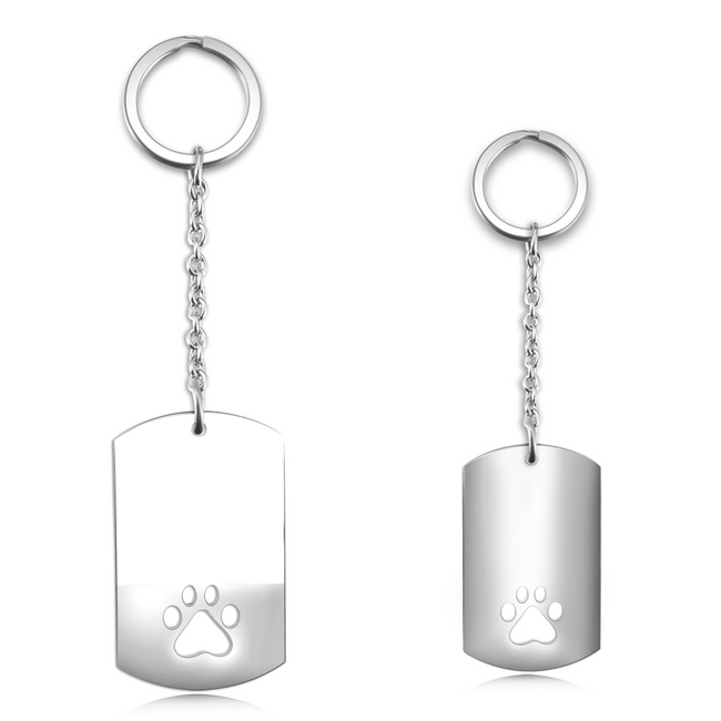 Stainless steel Personalized Engraved Photo Key Chains