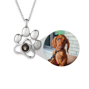 925 Sterling Silver Personalized Pet Photo Necklace Adjustable Chain 16"-20"