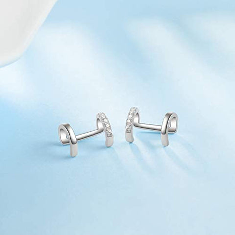 Cuff Earring for Women 925 Sterling Silver Ear Cartilage Clip Earrings for Women Girl