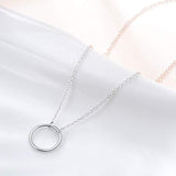 Sterling Silver Layered Choker Satellite Beaded Curb Ball Heart Chain Necklace for Women Girls,Gift for Mother or Wife