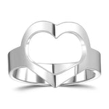 Heart 925 Sterling Silver Personalized Engraved Name Ring