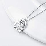 925 Sterling Silver Fashion Pendant Paw Bone Necklace For Women