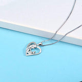 Sterling Silver Necklace for Mom Daughter Friend Necklace for Women Teens Girls