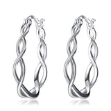 Celtic Knot Hoops Earrings 925 Sterling Silver  Circle Hoop Jewelry for Women Girls