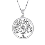 Collar de árbol de la vida, joyería de árbol genealógico hecha con cristales, joyería fina, regalo para mujeres, adolescentes y niñas