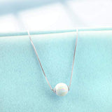 Sterling Silver Single Pearl Choker Necklace for Women Girls  Freshwater Cultured Pearls Wedding Bridesmaids Anniversary Gifts