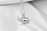 Elephant Pendant Necklace Earrings Bracelet Sterling Silver Ear Studs for Women Girls