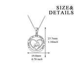 925 Sterling Silver Infinity Love 18" Necklace Jewelry for Women, Mother’s Day gifts for mother