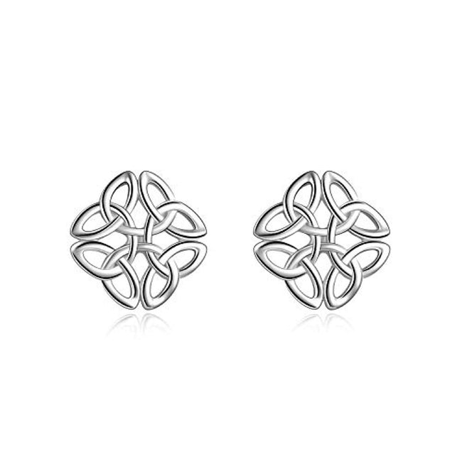 Celtic Knot Stud Earrings Irish Jewelry for Women Girls
