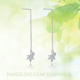 Threader Earrings Tassel  Drop Sterling Silver Earring for Women