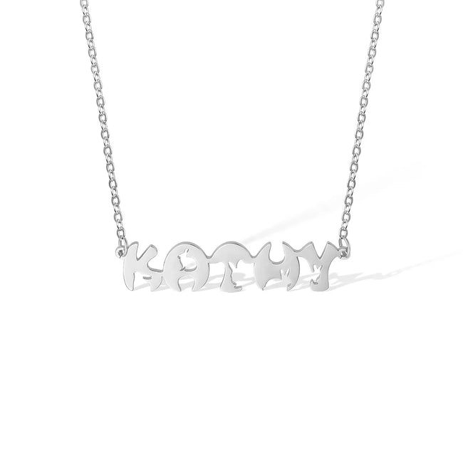 Personalized Easter Lovely Bunny Name Necklace for Women