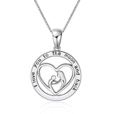 925 Sterling Silver Infinity Love 18" Necklace Jewelry for Women, Mother’s Day gifts for mother