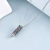 Sterling Silver Cremation Jewelry Hummingbird Flower Sunflower Heart Cremation Urn Necklace for Ashes for Women