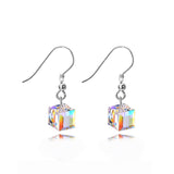 Cube Crystal Earrings with Crystals Jewelry