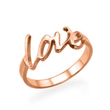 Copper/925 Sterling Silver Personalized Love Ring