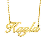 Kayla - 925 Sterling Silver Personalized Classic Name Necklace Adjustable 18”-20”