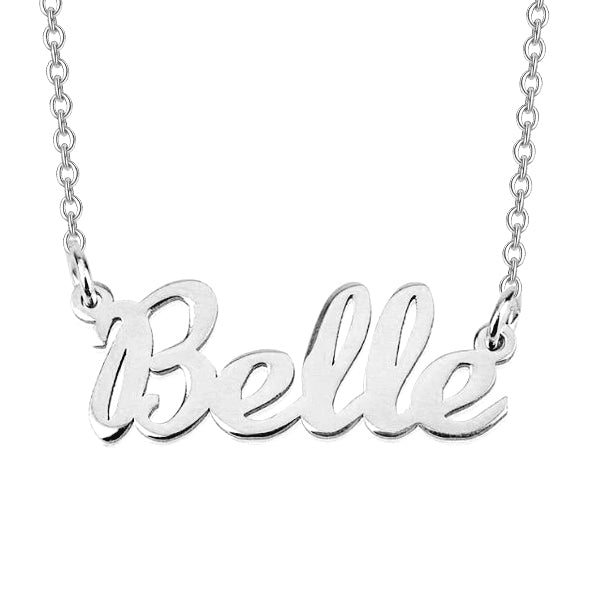 925 Sterling Silver Personalized Classic Name Necklace Adjustable 16”-20”