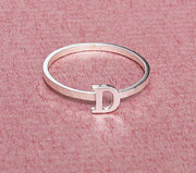 Copper/Sterling Silver Personalized  Stacking Name Ring