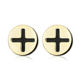 925 Sterling Silver Personality Button Studs