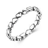 925 Sterling Silver Love Knot Heart Ring Wedding Ring for New Couple Gift for Woman