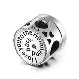 Personalized 925 Sterling Silver Cylinder Box Color Photo Charm