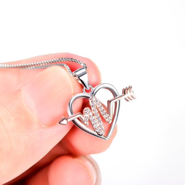 Heartbeat Arrow Necklace