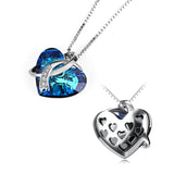 My Heart In Your Hand-925 Sterling Silver Love Heart Crystals