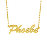 Phoebe - Copper/925 Sterling Silver Adjustable 18”-20” Personalized Classic Name Necklace