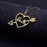 Cupid Love Name Necklace