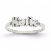 Katie Style-Copper/925 Sterling Silver PersonalizedName Ring