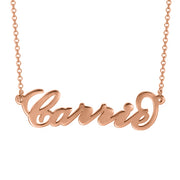Carry Your Name -10K/14KGold Personalized Name Necklace Adjustable Chain-White Gold/Yellow Gold /Rose Gold