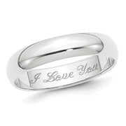 10K/14K Gold Personalized  Engraved Ring