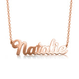 10K/14K Gold Personalized Classic Name Necklace Adjustable 16”-20”