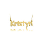 Kristyn - 925 Sterling Silver Personalized Comic Sans Name Necklace Adjustable 16”-20”