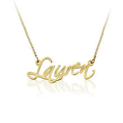 Lauren - 925 Sterling Silver Personalized Handwriting Necklace with Name Adjustable 16”-20”