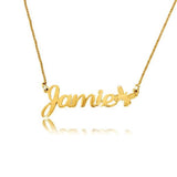 Jamie - 925 Sterling Silver Personalized Name Necklace With Butterfly Adjustable 16”-20”
