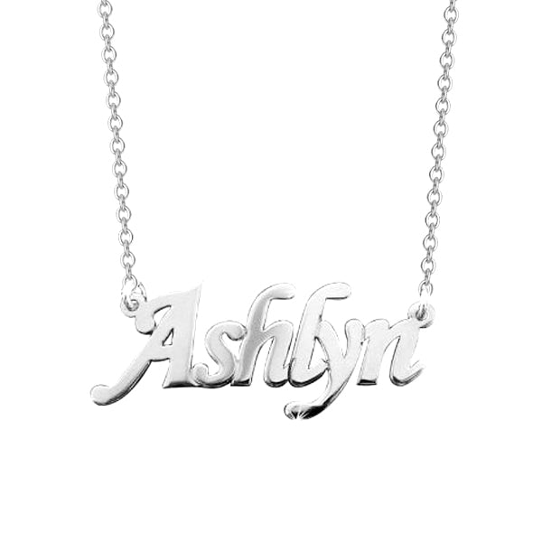 Ashlyn - 925 Sterling Silver Personalized Name Necklace Adjustable 18”-20”