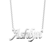14K Gold Personalized Classic Name Necklace Adjustable 16”-20”