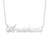 14K Gold Personalized Two Names Necklace Adjustable 16”-20”