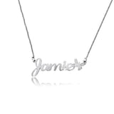 925 Sterling Silver Personalized Butterfly Charm Name Necklace Adjustable 16”-20”