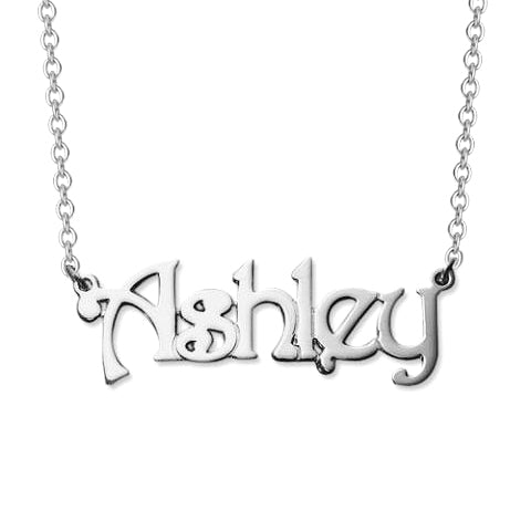 14K Gold Personalized Name Necklaces Adjustable Chain 16”-20”