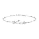 925 Sterling Silver Personalized Classic Bracelet  Length Adjustable 6”-7.5”