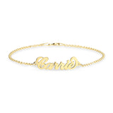 Carrie-Copper Personalized Name Anklet Adjustable 8.5”-10”