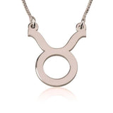 Taurus Zodiac 925 Sterling Silver Personalized Engraved Necklace Adjustable 18”-20”