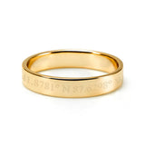 10K/14K Gold Personalized Coordinate Ring