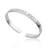 925 Sterling Silver Roman Numeral Bracelet