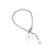 925 Sterling Silver Personalized The Lexi - Children's Bracelet Adjustable 6"-7.5"