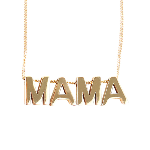 925 Sterling Silver Personalized Mama Necklace Adjustable 16”-20”